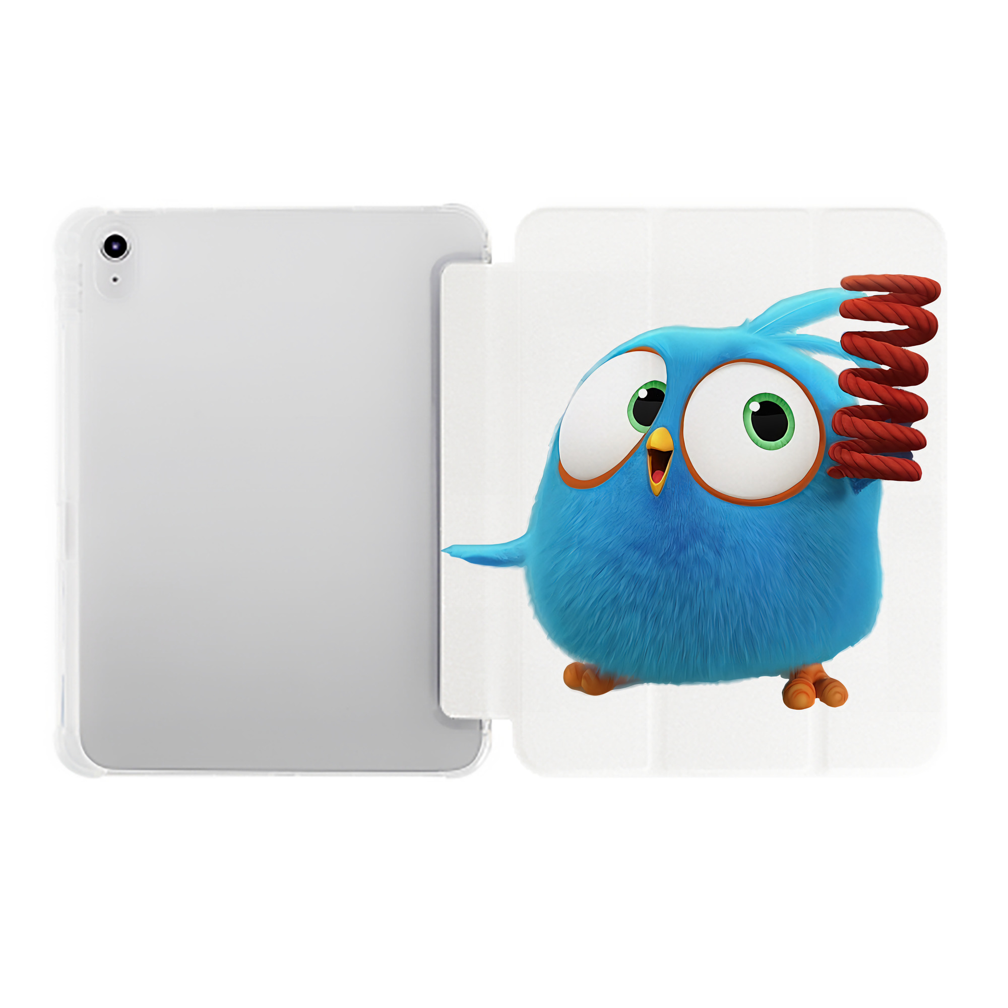 （画像用） Angry Birds アングリーバード IPad ケース ペン収納付き 三つ折りスタンド PUレザー×シリコン 対応機種9.5/10.5/10.9インチ